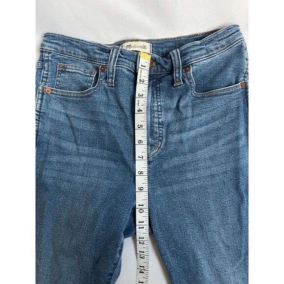 Madewell 10" High-Rise Skinny Crop Jeans Medium Wash 27 Ankle Womens Classic - Picture 8 of 9
